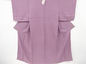 織柄一つ紋色無地着物